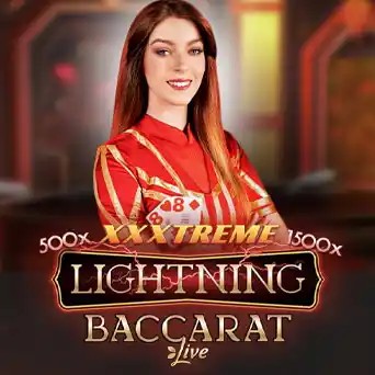 Live Dealer logo of Lightning Baccarat from Evolution at PSK