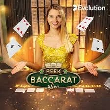 Peek Baccarat by Evolution, showcased at pskcasino-hr.com – game logo